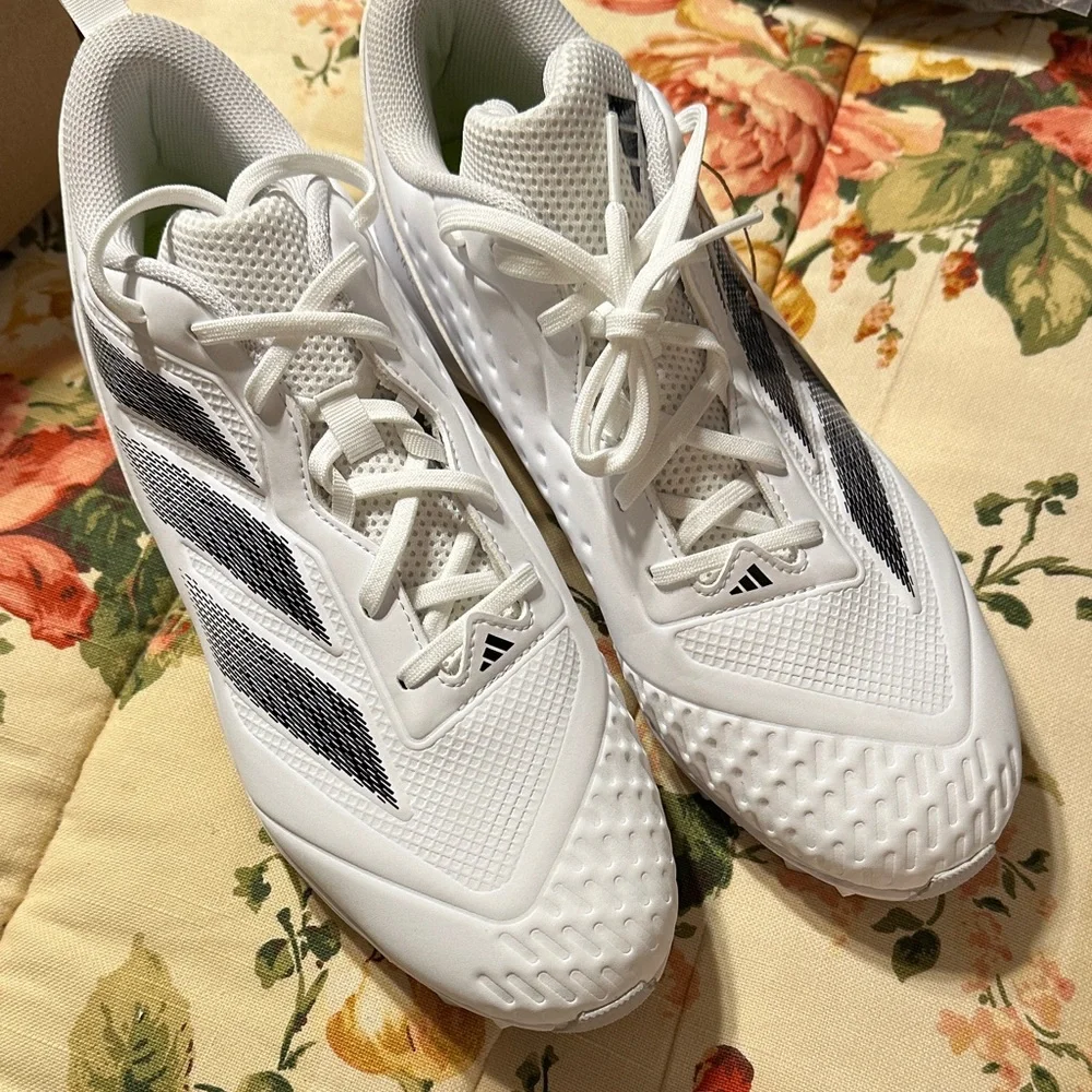 Adidas Adizero Instinct White Sports Cleats - Picture 2 of 7